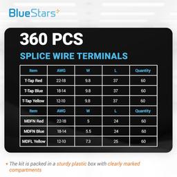 [Lifetime Warranty] 360 PCS T-Tap Splice Wire Terminals and thumbnail 1