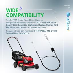 [Lifetime Warranty] 946-04728A 746-04728 Single Speed Drive Cable thumbnail 3