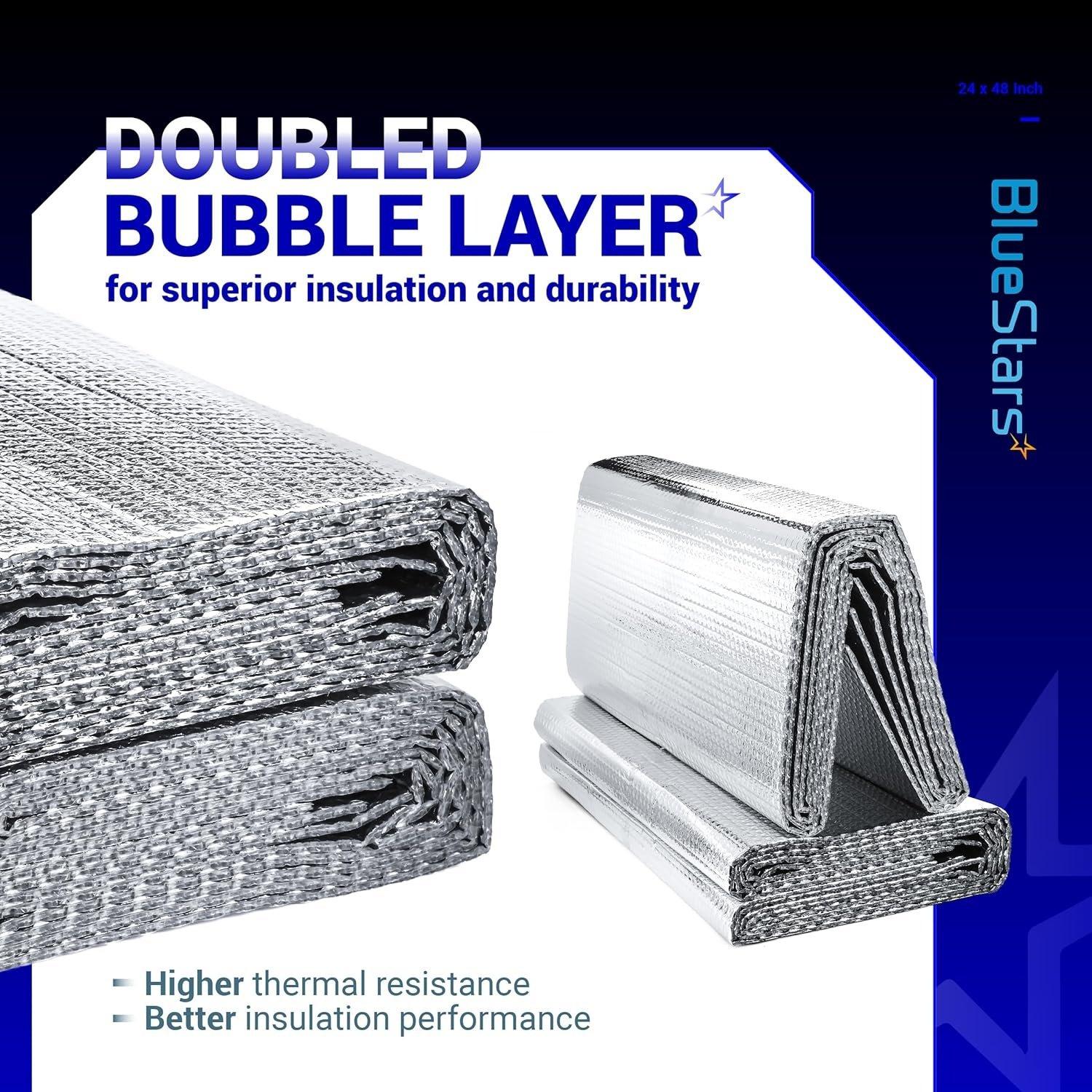 [Lifetime Warranty] 16-pack Double Bubble Insulation Panel (24 x 48 in) with Adhesive Tape image 1