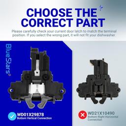 [Lifetime Warranty] WD01X29878 Dishwasher Door Latch - Compatible with GE Hotpoint Dishwasher - Replaces WD01X27701 4979622 PD00072017 AP7176296 PS16659468 EAP16659468 265D1214G004 EG-380944 thumbnail 2