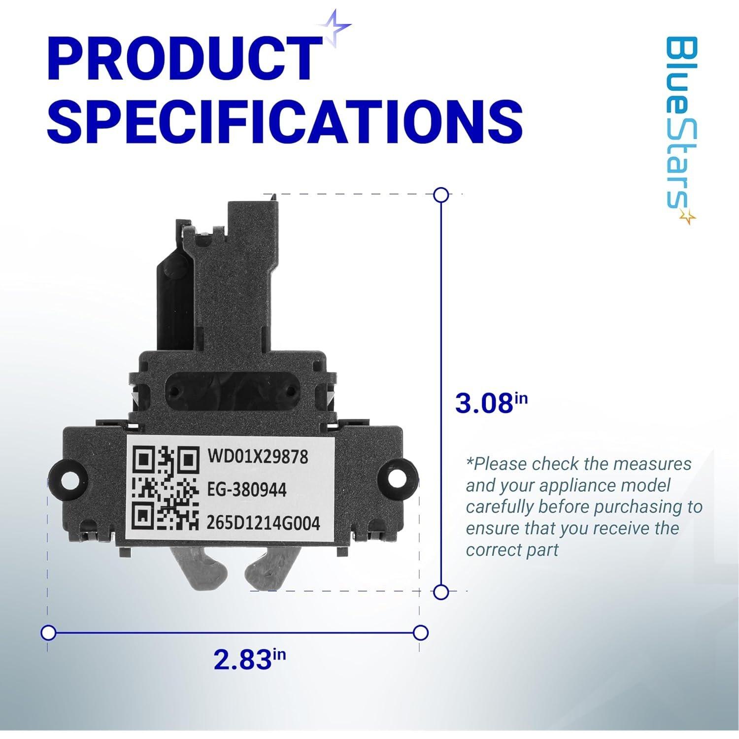 [Lifetime Warranty] WD01X29878 Dishwasher Door Latch - Compatible with GE Hotpoint Dishwasher - Replaces WD01X27701 4979622 PD00072017 AP7176296 PS16659468 EAP16659468 265D1214G004 EG-380944 image 3