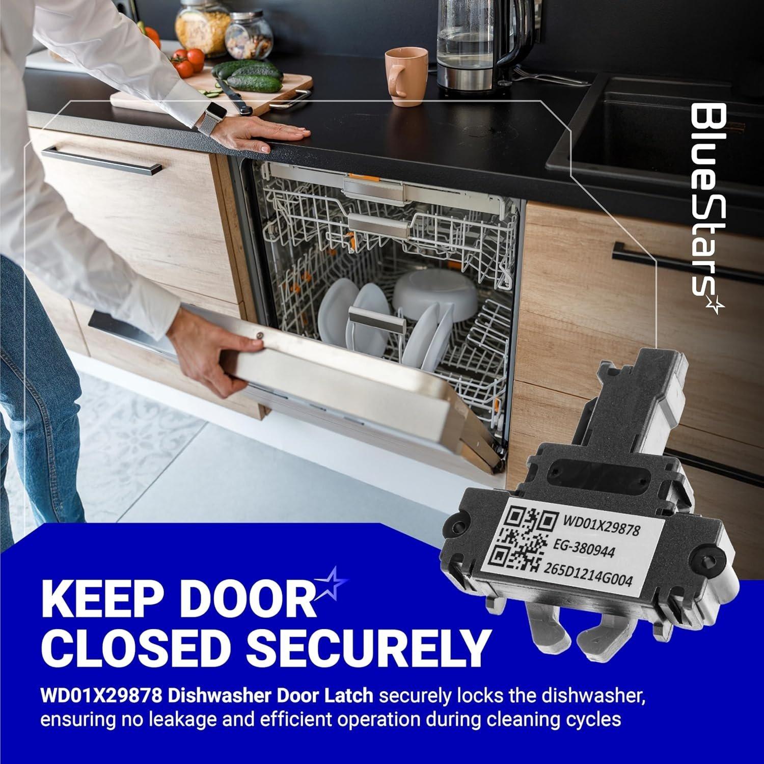 [Lifetime Warranty] WD01X29878 Dishwasher Door Latch - Compatible with GE Hotpoint Dishwasher - Replaces WD01X27701 4979622 PD00072017 AP7176296 PS16659468 EAP16659468 265D1214G004 EG-380944 image 4