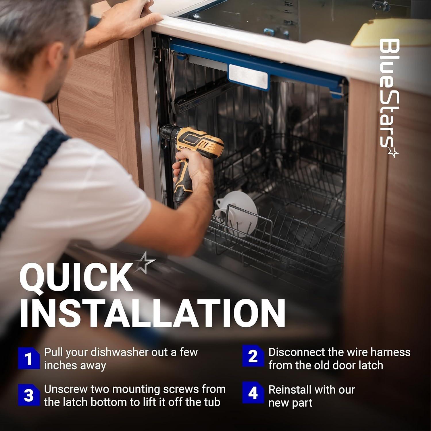 [Lifetime Warranty] WD01X29878 Dishwasher Door Latch - Compatible with GE Hotpoint Dishwasher - Replaces WD01X27701 4979622 PD00072017 AP7176296 PS16659468 EAP16659468 265D1214G004 EG-380944 image 7