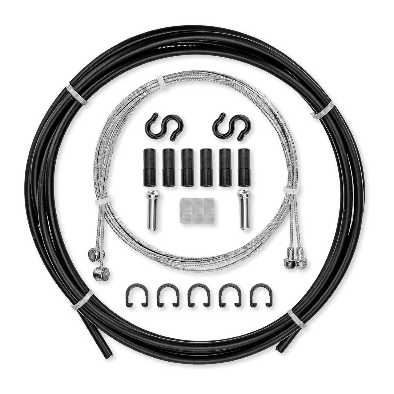 [Lifetime Warranty] Premium Universal Bike Brake Cable Set - Include Front and Rear Brake Cables & Housing - Complete Brake Replacement Kit for Mountain, Trail, Cruisers, MTB, City Bikes image 0