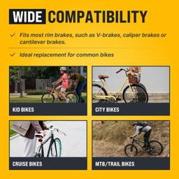[Lifetime Warranty] Premium Universal Bike Brake Cable Set - Include Front and Rear Brake Cables & Housing - Complete Brake Replacement Kit for Mountain, Trail, Cruisers, MTB, City Bikes thumbnail 4