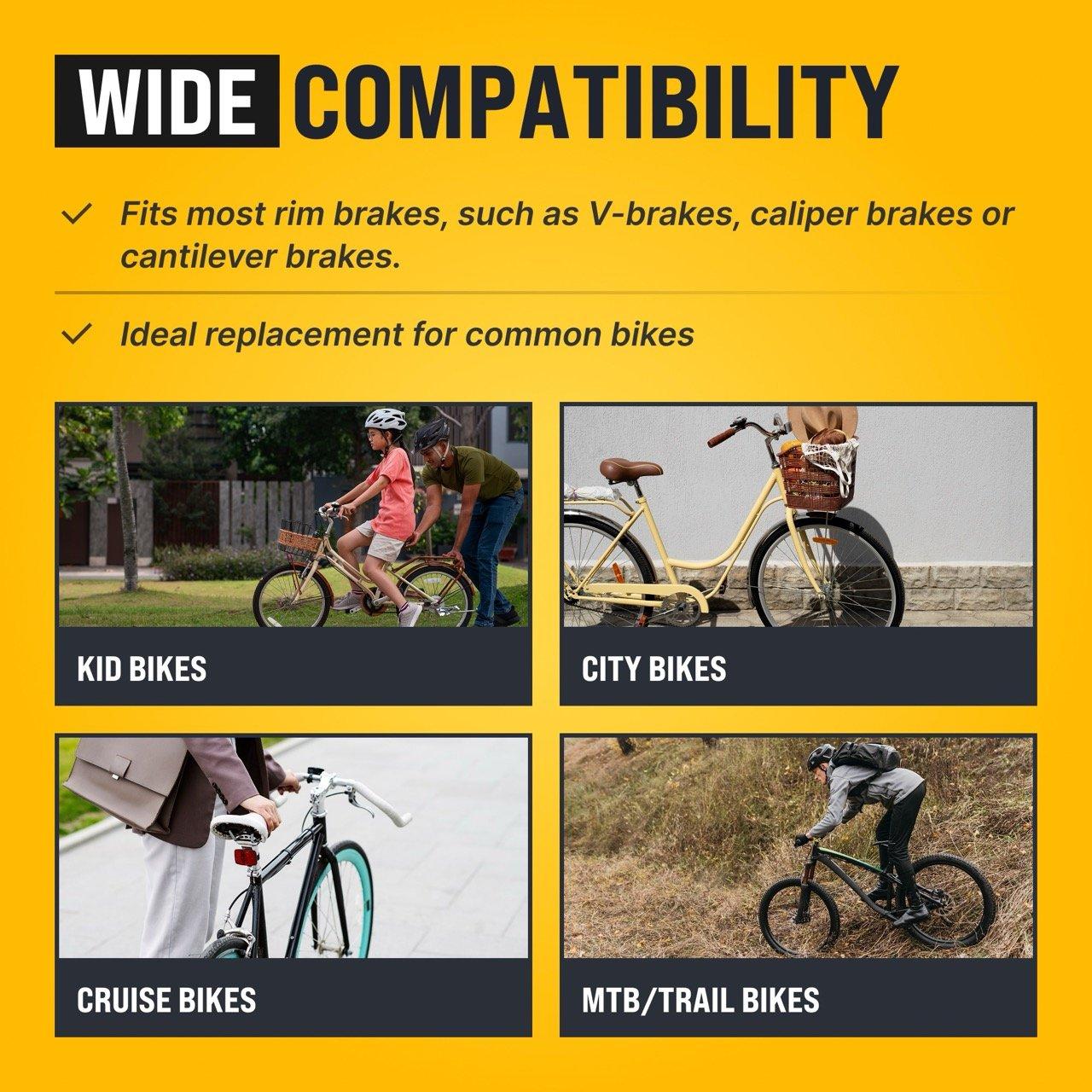 [Lifetime Warranty] Premium Universal Bike Brake Cable Set - Include Front and Rear Brake Cables & Housing - Complete Brake Replacement Kit for Mountain, Trail, Cruisers, MTB, City Bikes image 4