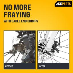 [Lifetime Warranty] Premium Universal Bike Brake Cable Set - Include Front and Rear Brake Cables & Housing - Complete Brake Replacement Kit for Mountain, Trail, Cruisers, MTB, City Bikes thumbnail 1