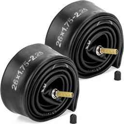 [Lifetime Warranty] 26 X 1.75/1.95/2.10/2.125in Bicycle Tires Inner Tubes - Pack of 2 thumbnail 0