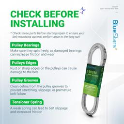 [Lifetime Warranty] 140294 Mower Ground Drive Belt 1/2" x 82" thumbnail 1