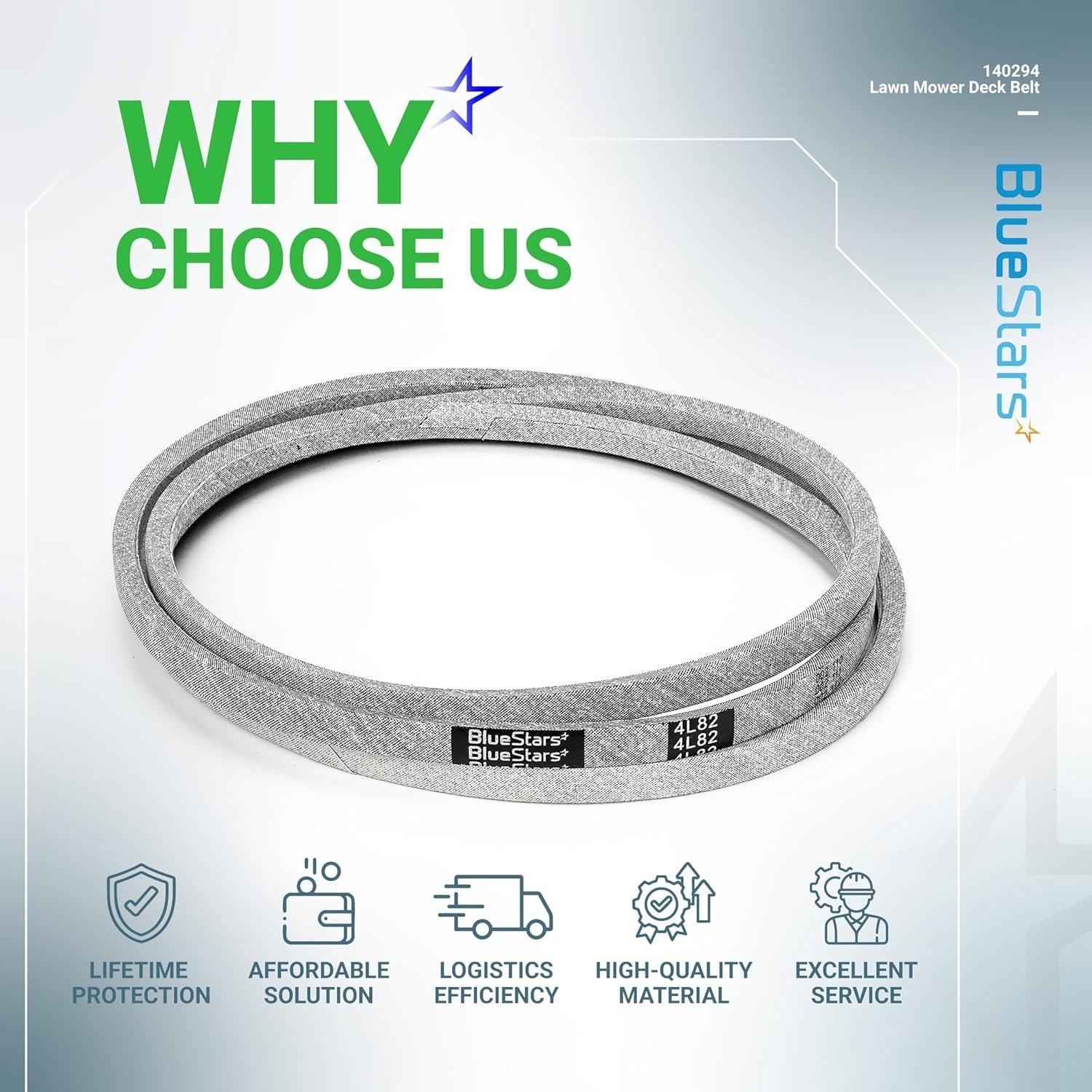 [Lifetime Warranty] 140294 Mower Ground Drive Belt 1/2" x 82" image 8