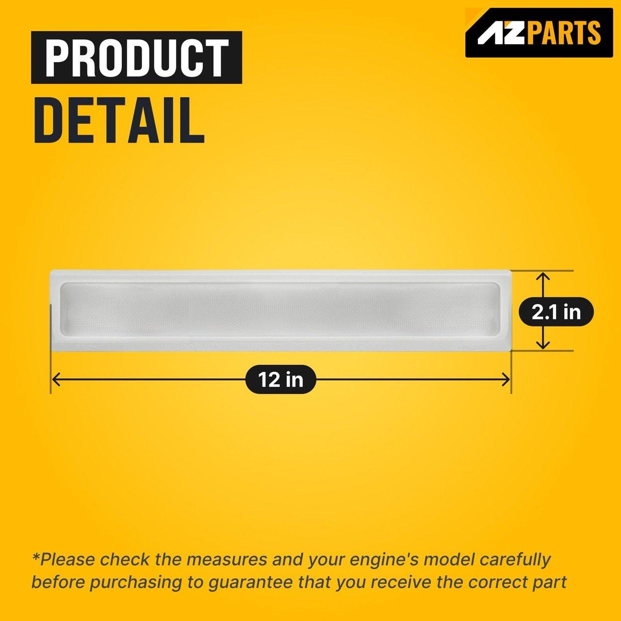 [Lifetime Warranty] 131359600 Dryer Lint Filter Case Screen Replacement - Compatible with Frigidaire Crosley Electrolux - Replaces 5304516871, 131152700, 131359601, 131359602, 131359603, 5304516872 image 2