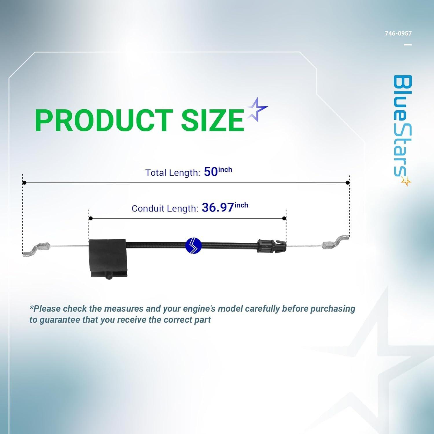 [Lifetime Warranty] 746-0957 946-0957 Engine Zone Control Cable - Pack of 2 image 4