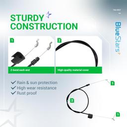 [Lifetime Warranty] 746-0957 946-0957 Engine Zone Control Cable - Pack of 2 thumbnail 3