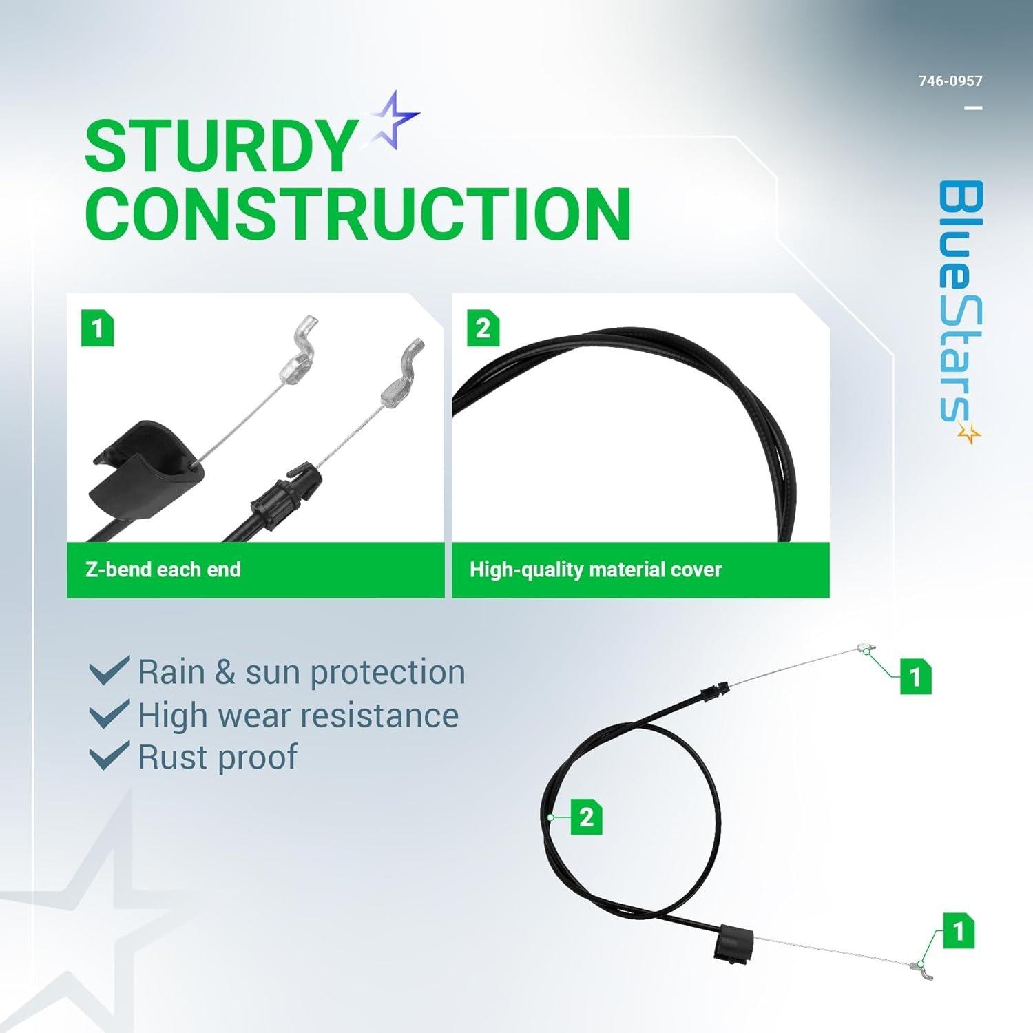 [Lifetime Warranty] 746-0957 946-0957 Engine Zone Control Cable - Pack of 2 image 3