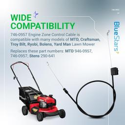 [Lifetime Warranty] 746-0957 946-0957 Engine Zone Control Cable - Pack of 2 thumbnail 6