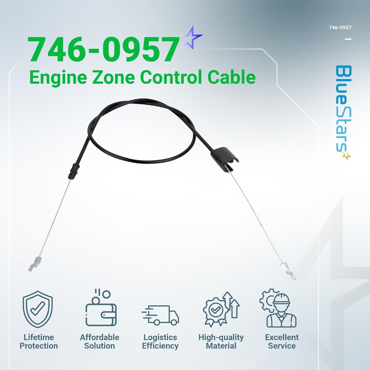 [Lifetime Warranty] 746-0957 946-0957 Engine Zone Control Cable - Pack of 2 image 1