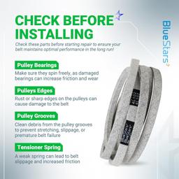 [Lifetime Warranty] Mower Drive Belt M110978 102" x 0.5" thumbnail 5