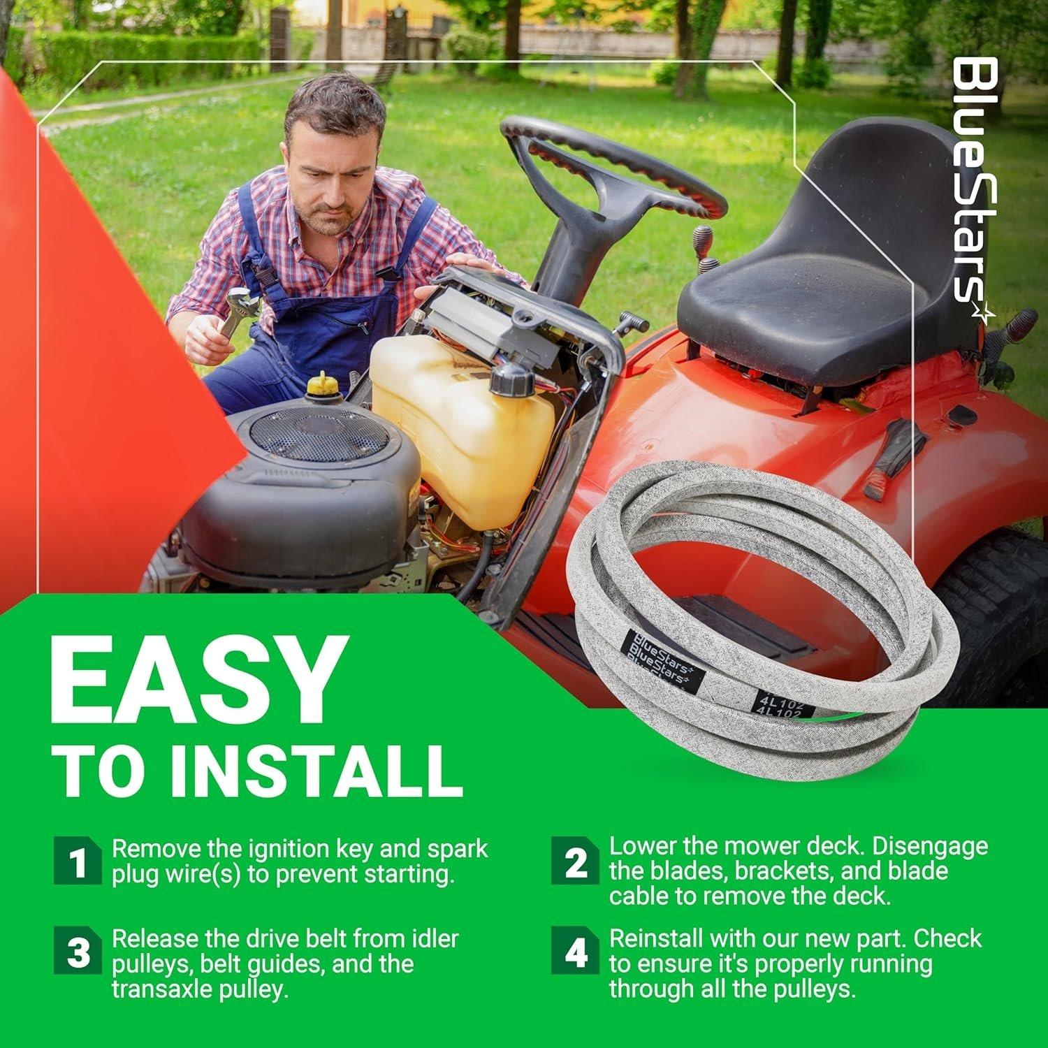 [Lifetime Warranty] Mower Drive Belt M110978 102" x 0.5" image 1