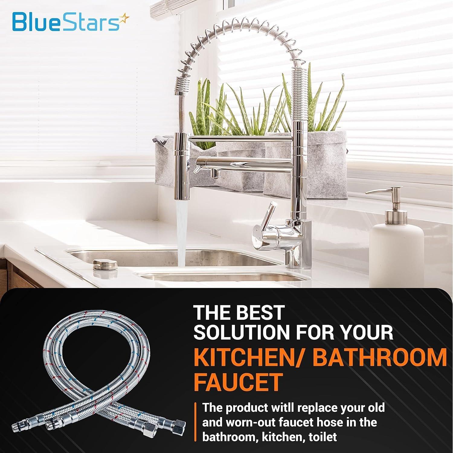 Stainless 24-inch Bathroom Kitchen Faucet Connector image 6