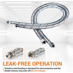 Stainless 24-inch Bathroom Kitchen Faucet Connector thumbnail 5