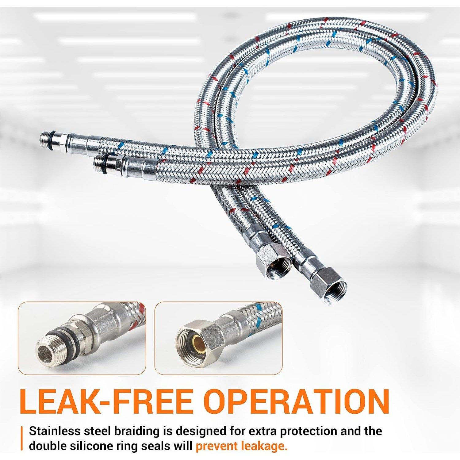 Stainless 24-inch Bathroom Kitchen Faucet Connector image 5