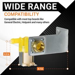 [Lifetime Warranty] WD15X10014 Dishwasher Water Inlet Valve - Compatible with GE Hotpoint Dishwashers - Replaces AP5632416 2309993 WD15X10014 WD15X10011 WD15X10014-10PK thumbnail 5