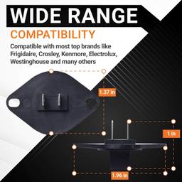 [Lifetime Warranty] 134587700 Dryer Control Thermistor - 10K Ohms of Resistance - Compatible with Frigidaire & Kenmore Dryers - Replaces 1156925 134216500 AP3866842 PS1149368 thumbnail 6