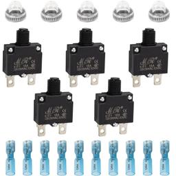 [Lifetime Warranty] 5-pack 15Amp Thermal Circuit Breaker 125/250V thumbnail 0
