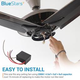 [Lifetime Warranty] [4 Wires] CBB61 4.5uf+5uf+6uf 4-Wire 250V AC Ceiling Fan Capacitor thumbnail 6
