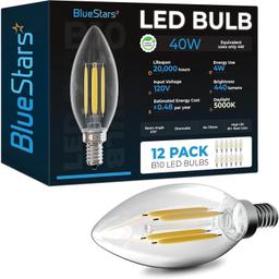 [Lifetime Warranty] Dimable 4W B10 E12 LED Bulbs - Pack of 12 thumbnail 0