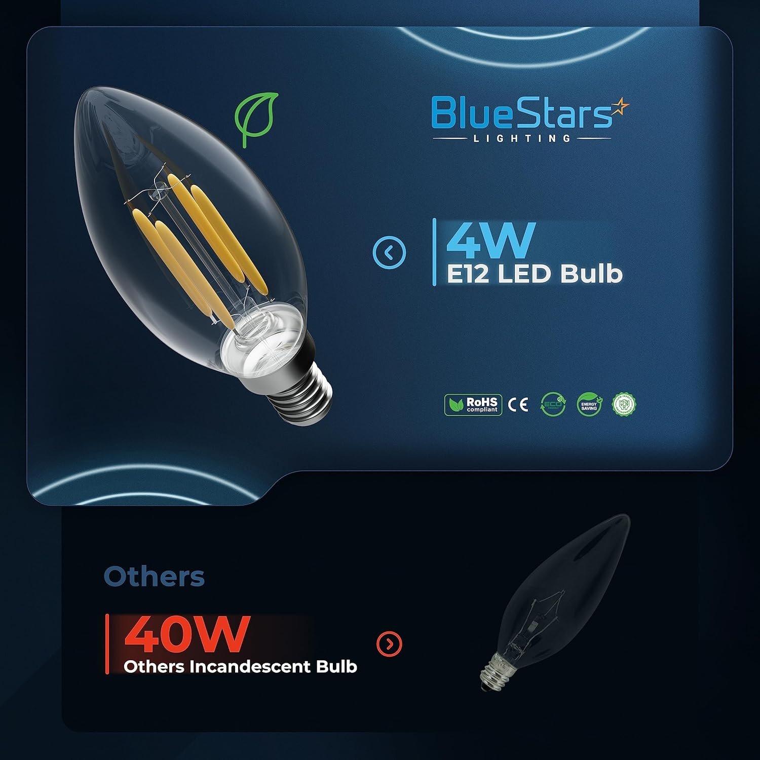 [Lifetime Warranty] Dimable 4W B10 E12 LED Bulbs - Pack of 12 image 4