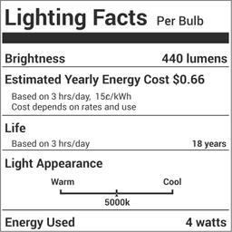 [Lifetime Warranty] Dimable 4W B10 E12 LED Bulbs - Pack of 12 thumbnail 8
