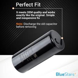 [Lifetime Warranty] 216-259 uF MFD 220-250 VAC 50/60 Hz SC0080 CD60 Round Motor Start Capacitor - Fits AC Motor Run, Fan Start, Heat Pump thumbnail 6