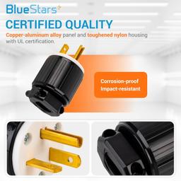 [Lifetime Warranty] Pack of 2 NEMA 6-20P Electrical Male Plugs thumbnail 1