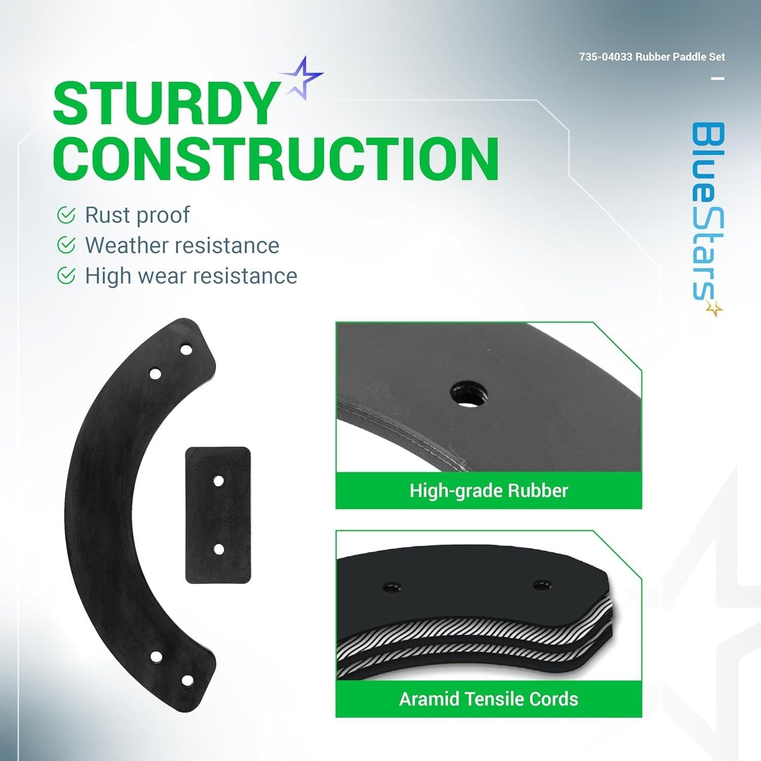 [Lifetime Warranty] 753-04472 735-04033 Rubber Paddle Set image 2