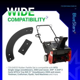 [Lifetime Warranty] 753-04472 735-04033 Rubber Paddle Set thumbnail 3