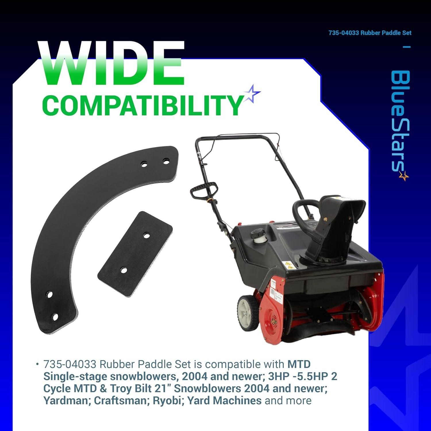 [Lifetime Warranty] 753-04472 735-04033 Rubber Paddle Set image 3