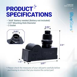 [Lifetime Warranty] DHLG-12 2 Outlet Push Button Grill Ignitor thumbnail 2