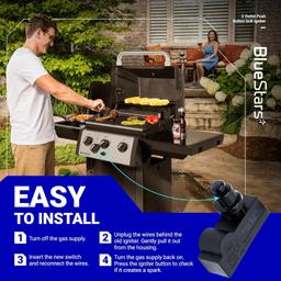 [Lifetime Warranty] DHLG-12 2 Outlet Push Button Grill Ignitor thumbnail 8