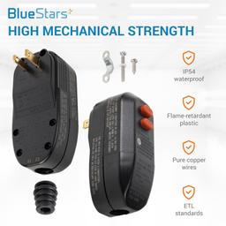 2 PCS GFCI Plug 15 Amp 2 Prongs thumbnail 2