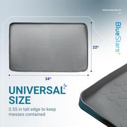 [Lifetime Warranty] Under Sink Mat 34" x 22" Grey thumbnail 1