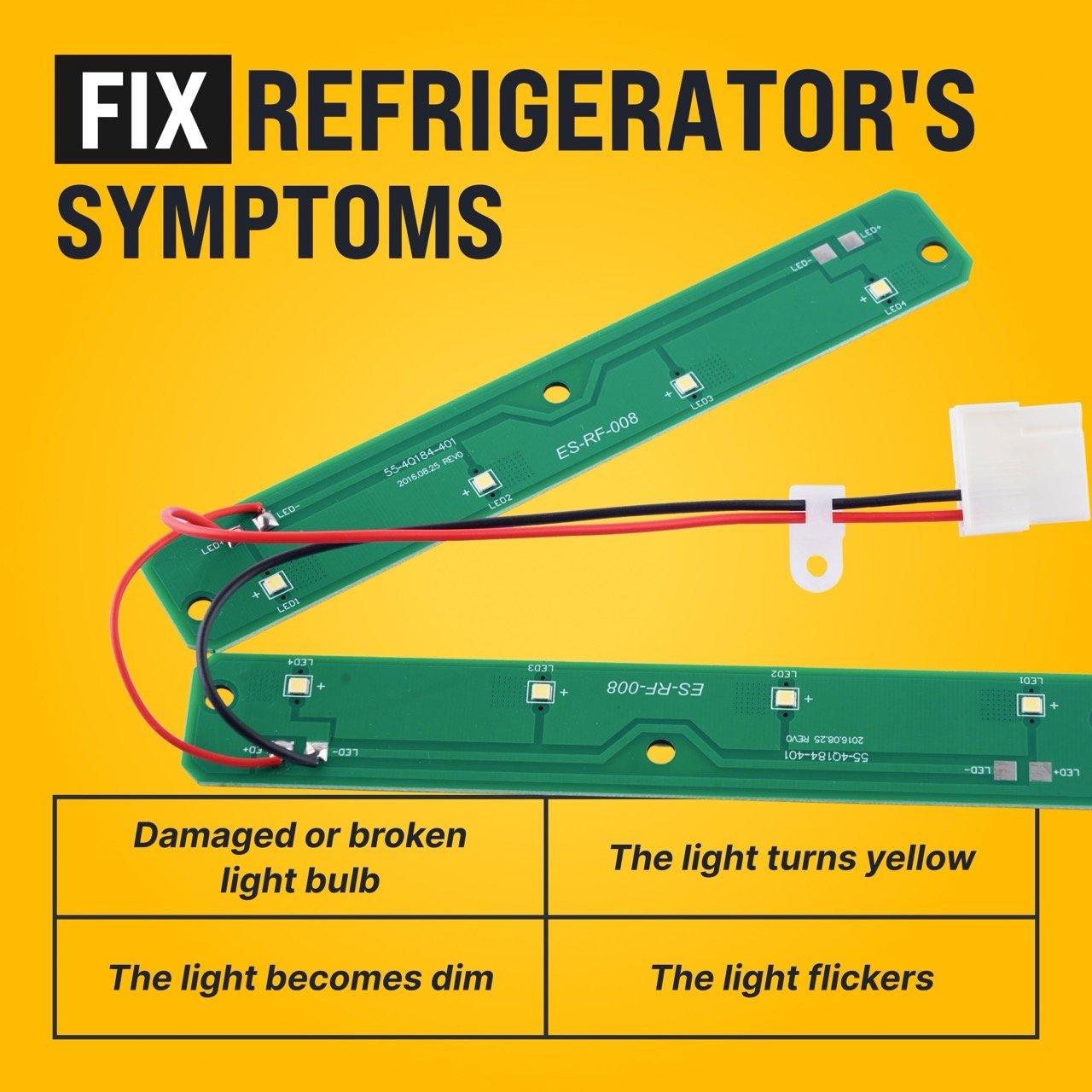 BlueStars W11527432 Refrigerator Light, High-Efficiency 6000K Bright White - Compatible with Whirlpool Maytag WRX735SDH200 WRX735SDBM02 WRX735SDBM03 (W11527432) image 2