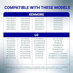 [Lifetime Warranty] AEM73732901 Washer Drain Hose - Compatible with LG Kenmore Washer - Replaces AEM74053001 AEM74073303 MEJ62685201 2702257 PS8749199 AP5783629 5215EA1001A AEM73653001 AEM73732903 thumbnail 8