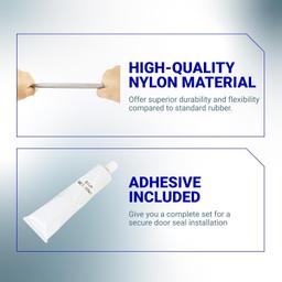 [Lifetime Warranty] W10861521 Dryer Door Seal with Glue - Compatible with Maytag Kenmore Amana Roper Magic Chef Crosley Dryers - Replaces PS11731610 W10730752 438201 AP5999407 WP3405246 thumbnail 2