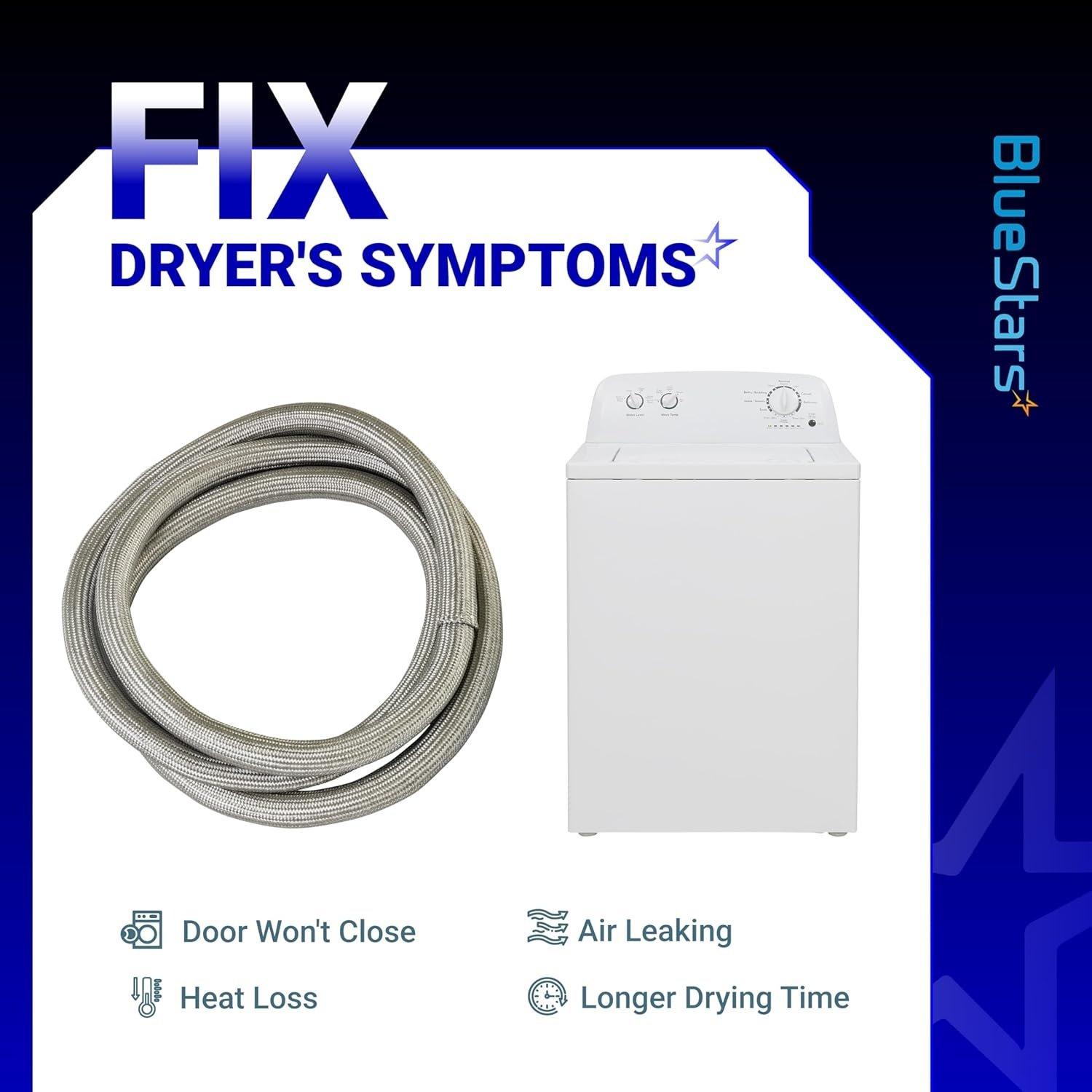 [Lifetime Warranty] W10861521 Dryer Door Seal with Glue - Compatible with Maytag Kenmore Amana Roper Magic Chef Crosley Dryers - Replaces PS11731610 W10730752 438201 AP5999407 WP3405246 image 1