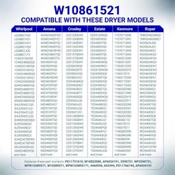 [Lifetime Warranty] W10861521 Dryer Door Seal with Glue - Compatible with Maytag Kenmore Amana Roper Magic Chef Crosley Dryers - Replaces PS11731610 W10730752 438201 AP5999407 WP3405246 thumbnail 7