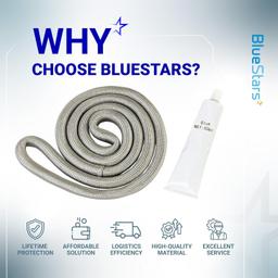 [Lifetime Warranty] W10861521 Dryer Door Seal with Glue - Compatible with Maytag Kenmore Amana Roper Magic Chef Crosley Dryers - Replaces PS11731610 W10730752 438201 AP5999407 WP3405246 thumbnail 8