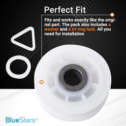 [Lifetime Warranty] 279640 Dryer Idler Pulley Replacement - Compatible with Whirlpool Kenmore Maytag Dryers - Replaces 3388672 697692 AP3094197 W10468057 - Pack of 4 thumbnail 1