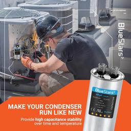 [Lifetime Warranty] 40 uF MFD 370/440 VAC CBB65A Round Run Start Capacitor - Fits AC Motor Run, Fan Start, Heat Pump thumbnail 6