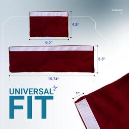 [Lifetime Warranty] Refrigerator Door Handle Covers, Keep Your Kitchen Appliances Clean from Smudges, Drips, Food Stains, Oil, Decor Protector for Fridge, Ovens, Dishwashers, Microwaves (Red) - Pack of 6 thumbnail 4